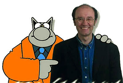 Philippe Geluck y Le Chat